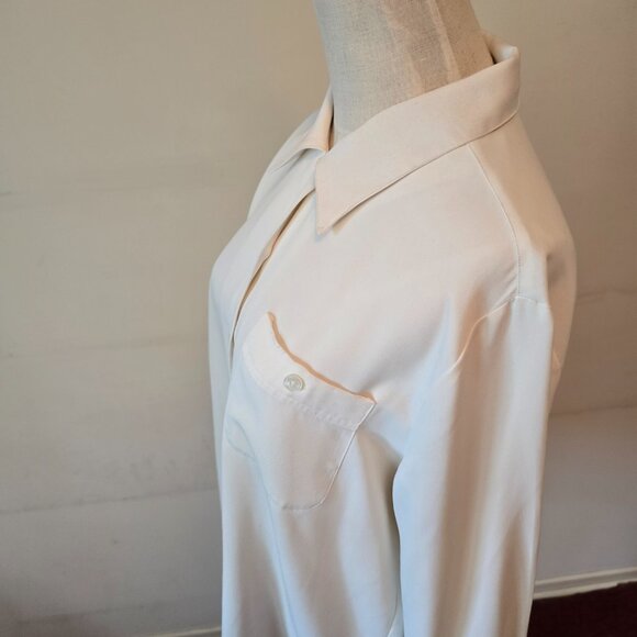 VIPetites by Sears - Cream / White Collared Blouse - Picture 6 of 9